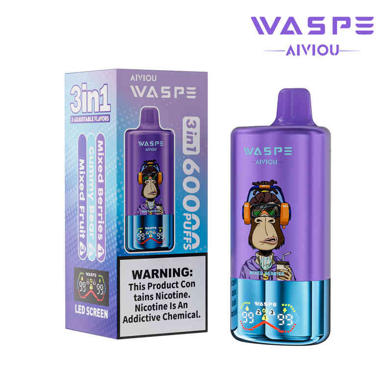 WASPE AIVIOU 60000 ZÜGE - Mixed Berries & Gummy Bear & Mixed Fruit