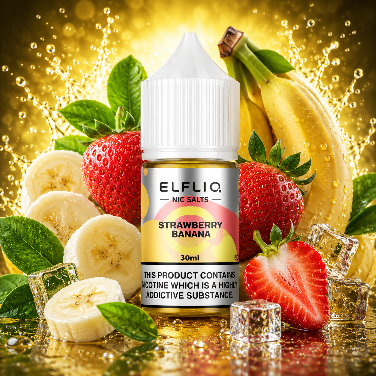 ELFLIQ 30ML 50ML - Strawberry Banana