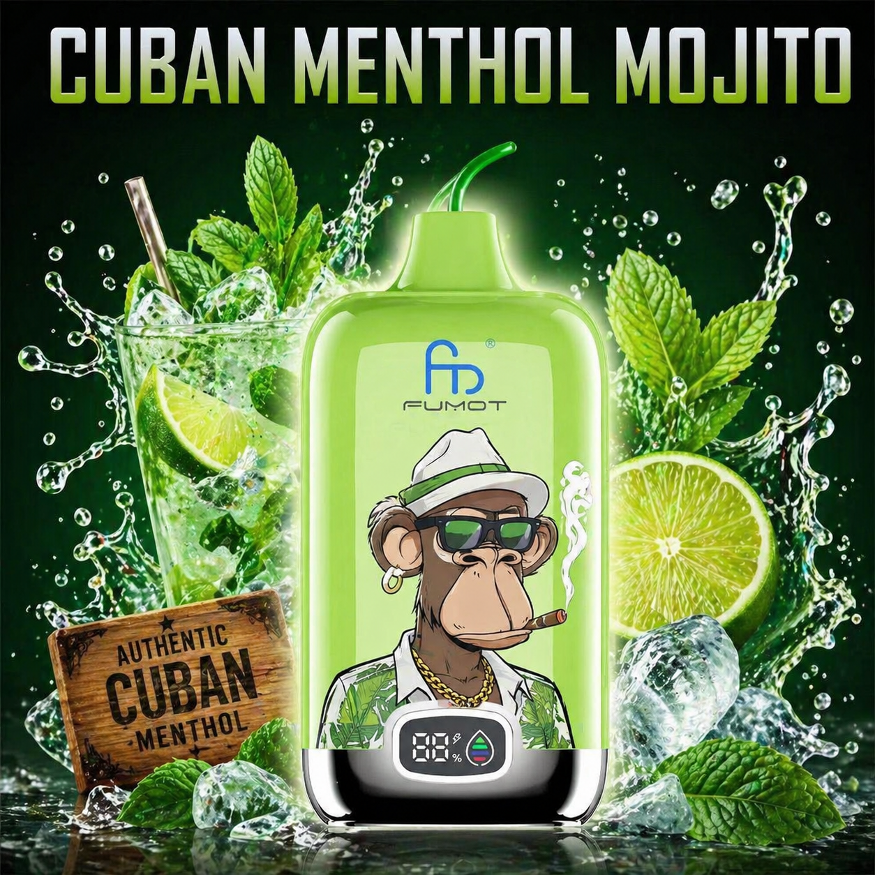 FUMOT 12000 Züge Cuban Menthol Mojito