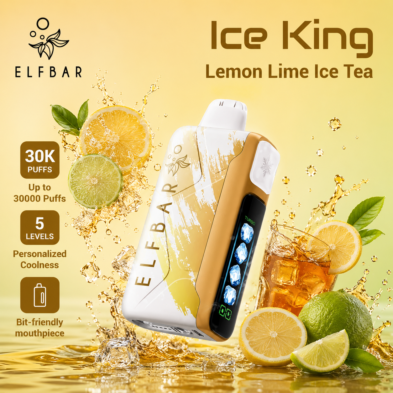 ELF BAR ICE KING 30000 ZÜGE - Lemon Lime Ice Tea