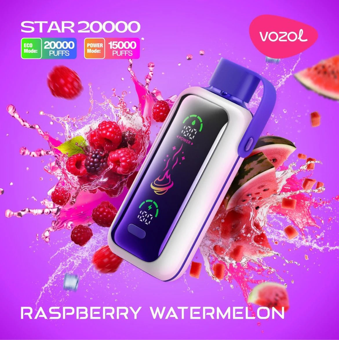 VOZOL STAR 20000 ZÜGE - Raspberry Watermelon 50MG
