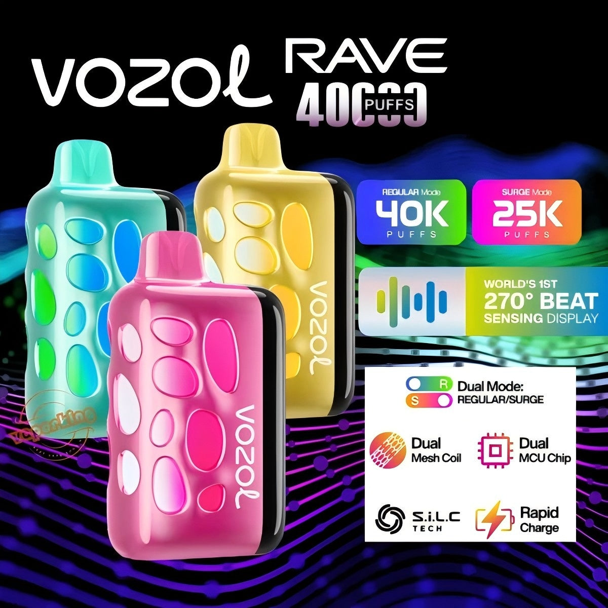 VOZOL RAVE 40000 ZÜGE 50MG
