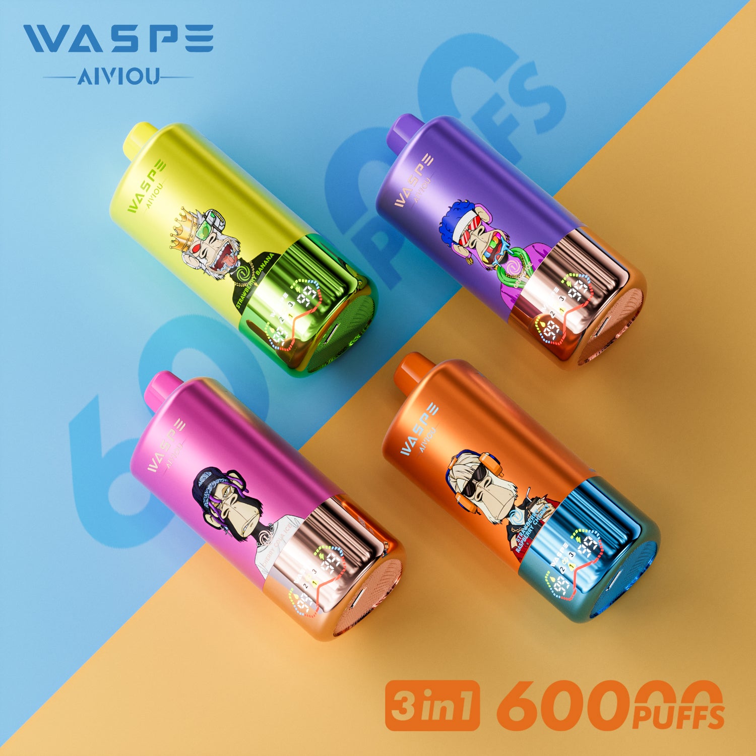 WASPE 3in1 AIVIOU 60000 ZÜGE