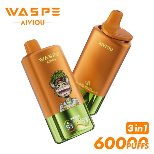 WASPE AIVIOU 60000 ZÜGE - Red Bull Ice & Strawberry Mango & Strawberry Watermelon Bubblegum