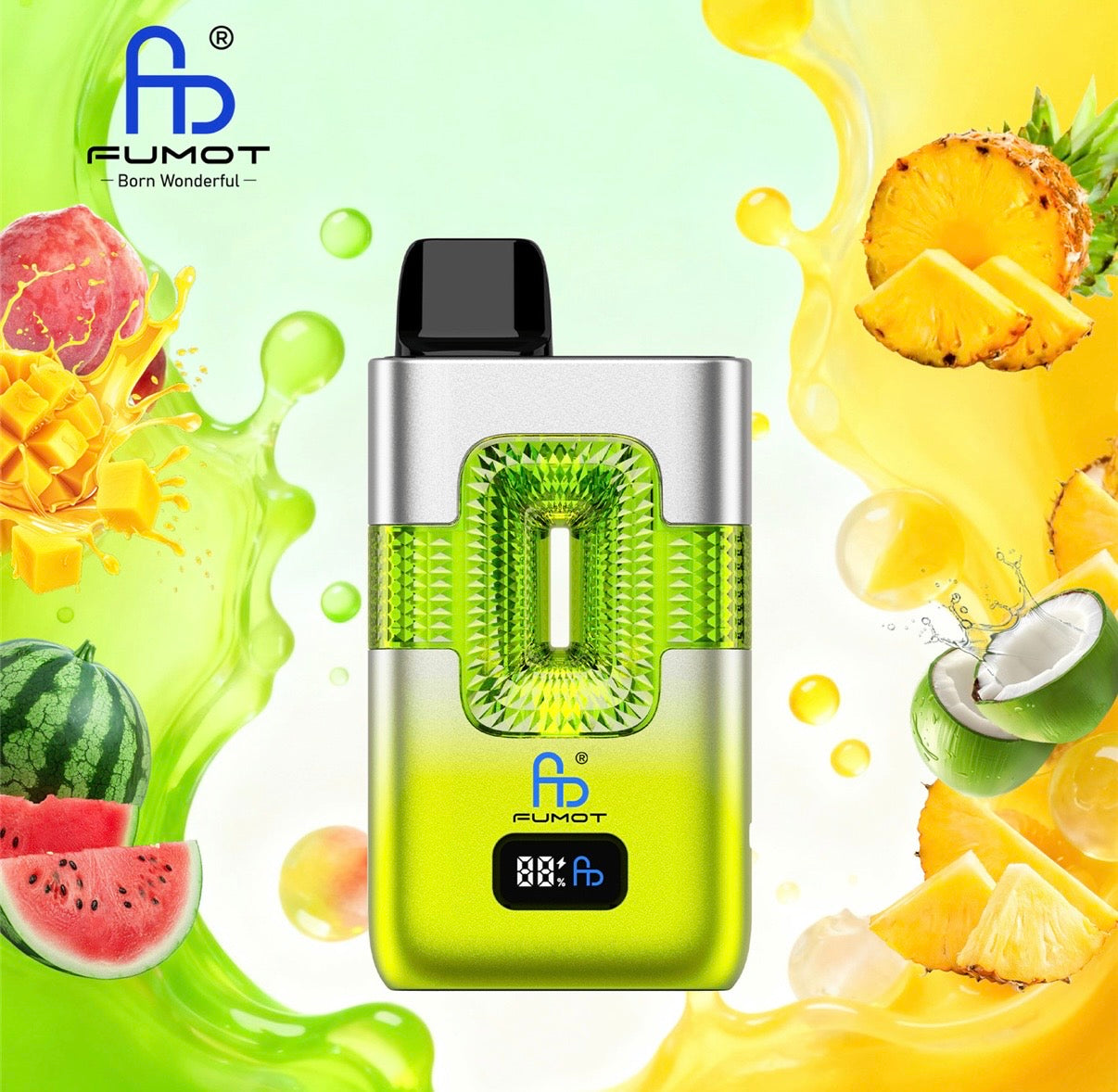 FUMOT ECO 2IN1 50000 ZÜGE - Peach Mango Watermelon & Pina Colada