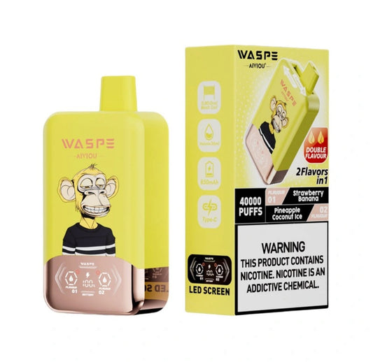 WASPE AIVIOU 40000 ZÜGE - Strawberry Banana & Pineapple Coconut Ice