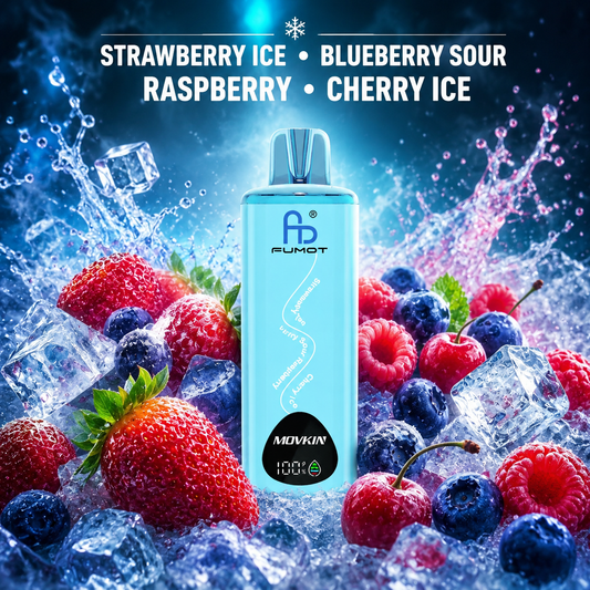 Fumot RandM Eco 3in1 24000 ZÜGE - Strawberry Ice - Blueberry Sour Raspberry - Cherry Ice