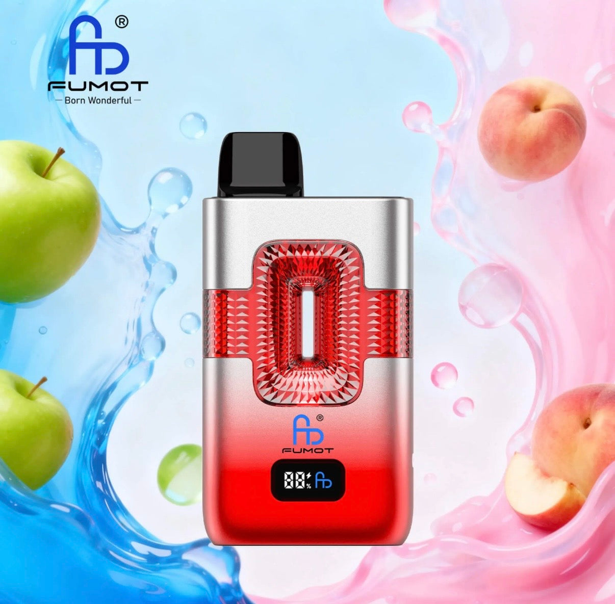 FUMOT ECO 2IN1 50000 ZÜGE - Sour Apple & Juicy Peach