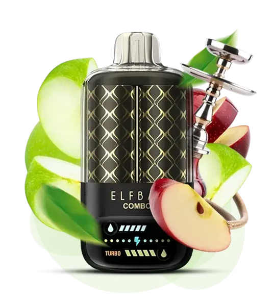ELFBAR COMBO 25000 ZÜGE - Green Apple & Double Apple Shisha 50MG