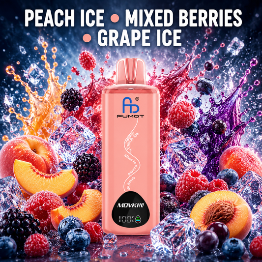 Fumot RandM Eco 3in1 24000 ZÜGE - Peach Ice - Mixed Berries - Grape Ice
