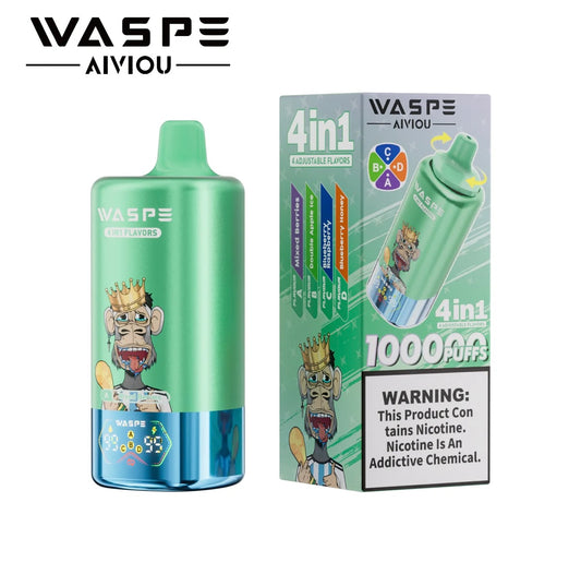 WASPE 4-in-1 100000 ZÜGE - Mixed Berries / Double Apple Ice / Blueberry Raspberry / Blueberry Honey