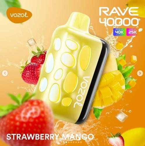 VOZOL RAVE 40000 ZÜGE - Strawberry Mango 50MG