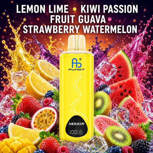 Fumot RandM Eco 3in1 24000 ZÜGE - Lemon Lime - Kiwi Passion Fruit Guava - Strawberry Watermelon