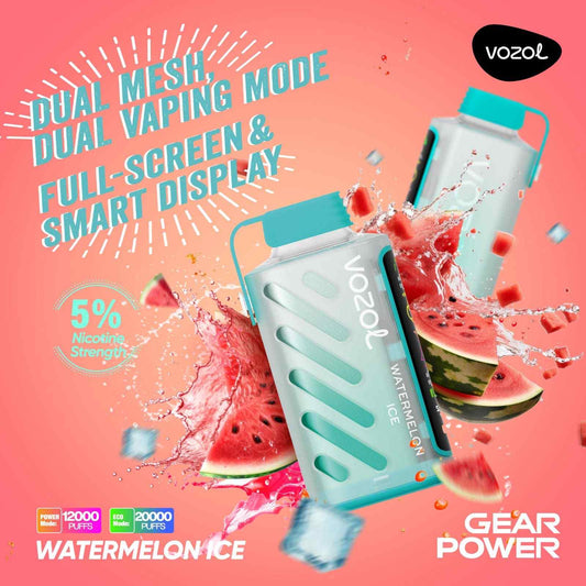 VOZOL GEAR POWER 20000 ZÜGE - Watermelon Ice 20MG