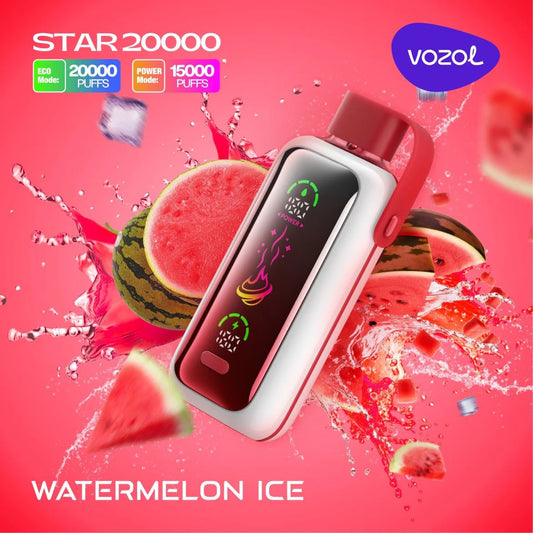 VOZOL STAR 20000 ZÜGE - Watermelon Ice 50MG