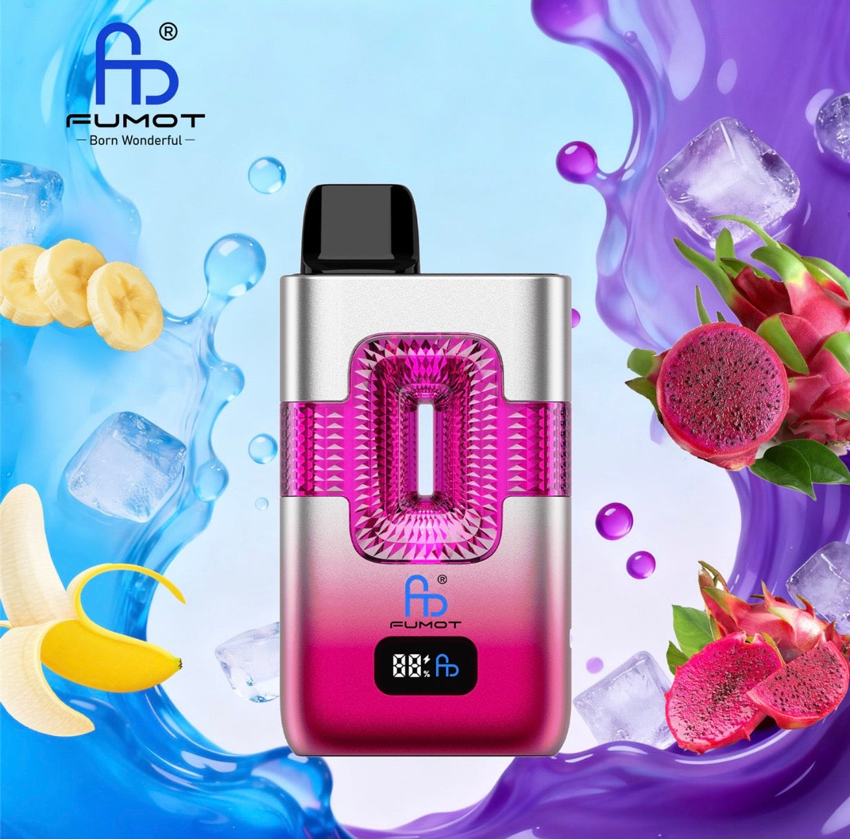 FUMOT ECO 2IN1 50000 ZÜGE - Banana Ice & Black Dragon Ice