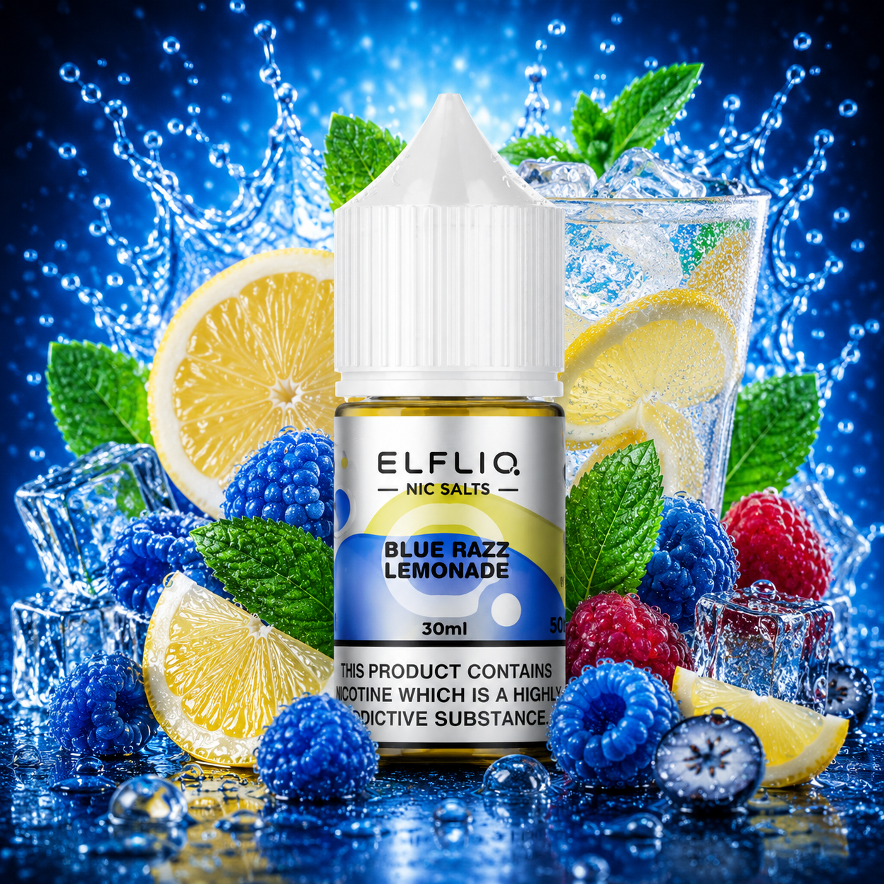 ELFLIQ 30ML 50ML - Blue Razz Lemonade