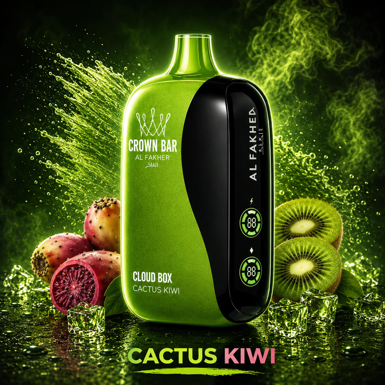 Al Fakher Vape Cloud Box 12000 Puffs - Cactus Kiwi