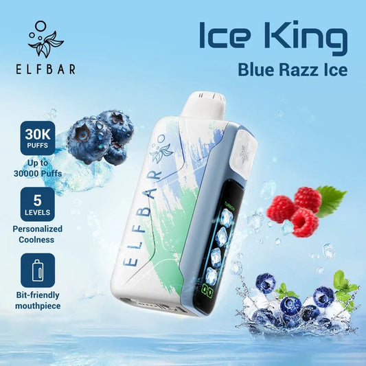 ELF BAR ICE KING 30000 ZÜGE - Blue Razz Ice