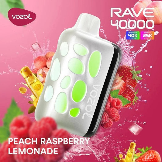 VOZOL RAVE 40000 ZÜGE - Peach Raspberry Lemonade 50MG