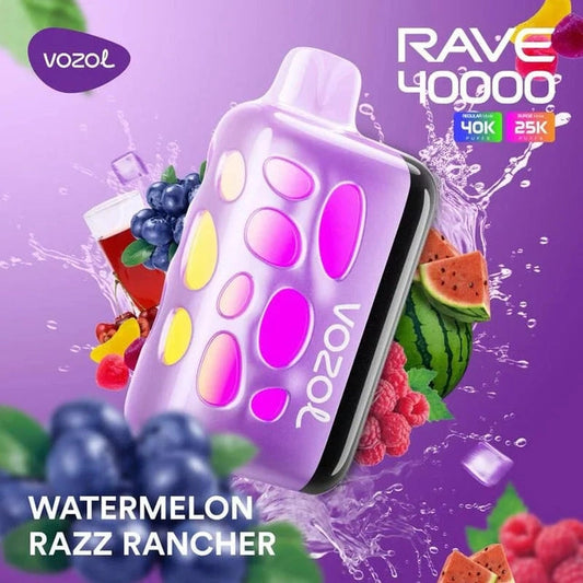 VOZOL RAVE 40000 ZÜGE - Watermelon Razz Rancher 50MG