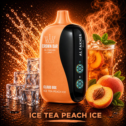 Al Fakher Vape Cloud Box 12000 Puffs - Ice Tea Peach Ice