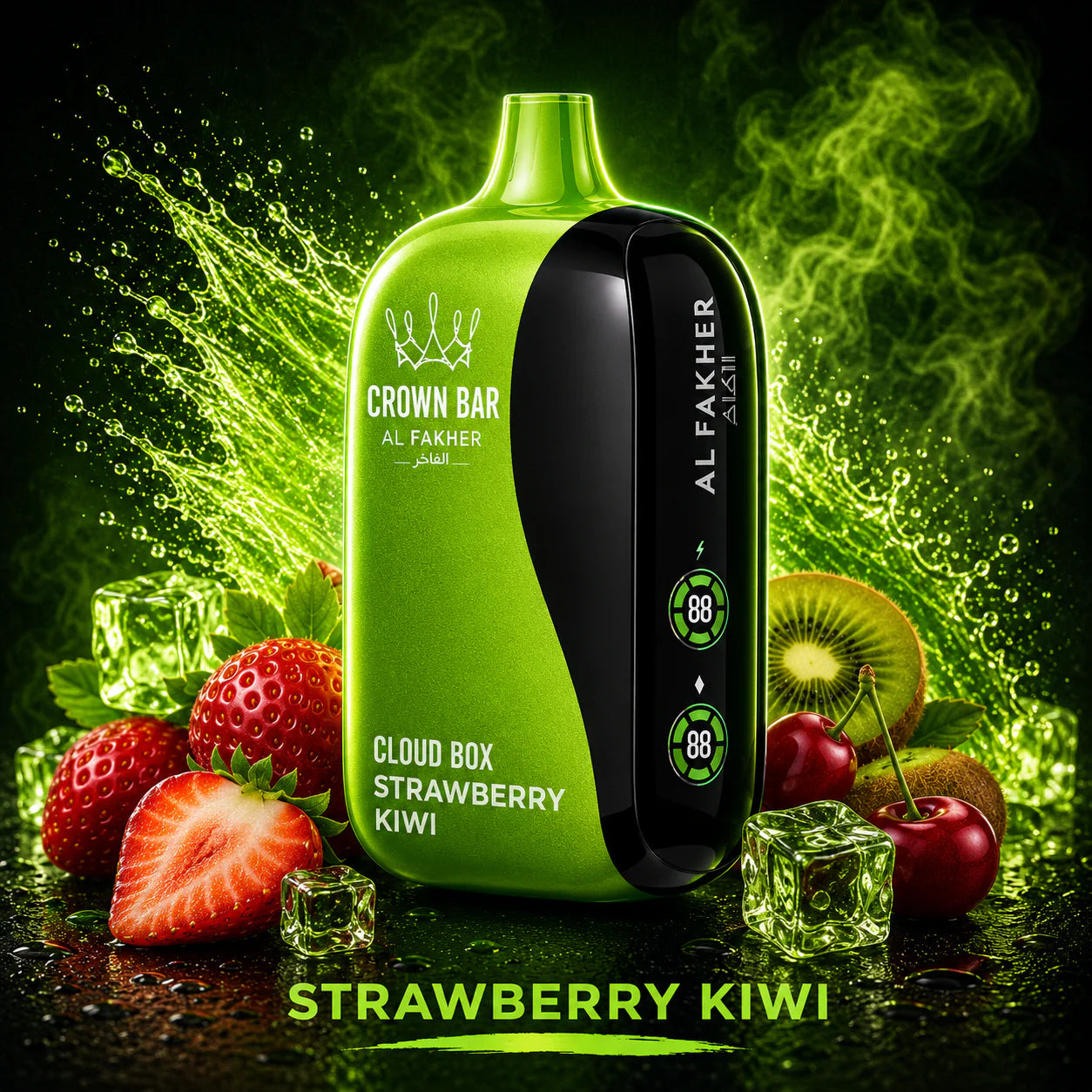 Al Fakher Vape Cloud Box 12000 Puffs - Strawberry Kiwi