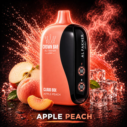 Al Fakher Vape Cloud Box 12000 Puffs - Apple Peach