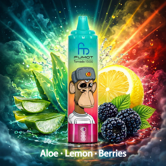 FUMOT TORNADO 15000 ZÜGE - Aloe Lemon Berries