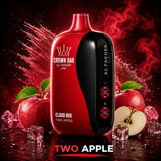 Al Fakher Vape Cloud Box 12000 Puffs - Two Apple