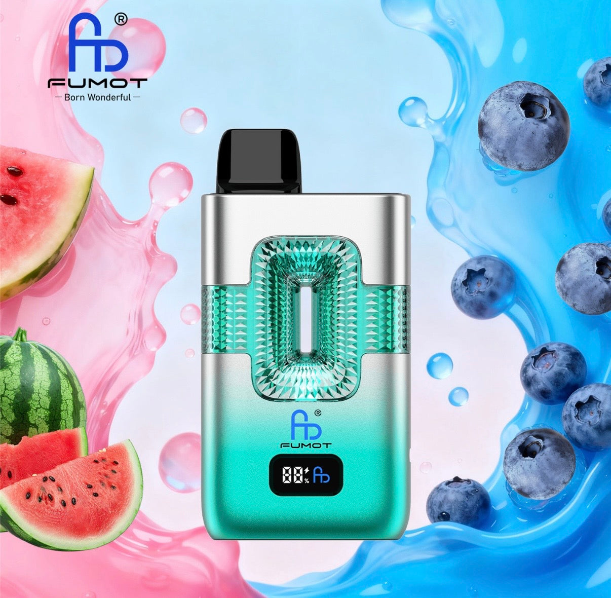 FUMOT ECO 2IN1 50000 ZÜGE - Blueberry Hubba Bubba & Watermelon Hubba Bubba