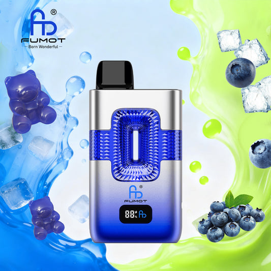 FUMOT ECO 2IN1 50000 ZÜGE - Blue Razz Gummy Bear & Blue Razz Ice Pop