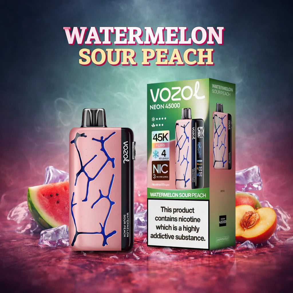 VOZOL NEON 45000 ZÜGE - Watermelon Sour Peach