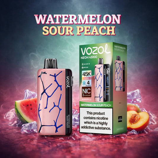VOZOL NEON 45000 ZÜGE - Watermelon Sour Peach