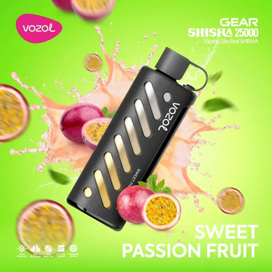 VOZOL GEAR SHISHA 25000 ZÜGE - Sweet Passion Fruit