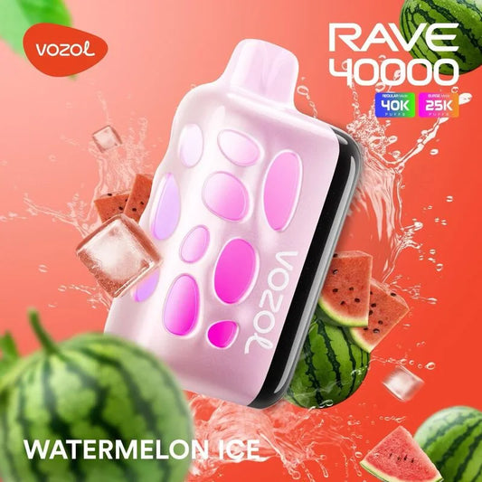 VOZOL RAVE 40000 ZÜGE - Watermelon Ice 50MG